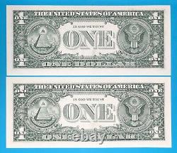 08800008 MATCHING BINARY (0 & 8) $1 One Dollar Bill Serial Number # 22 UNC