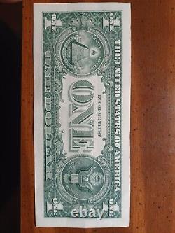 0 1 3 0 6 6 6 0 U. S. One Dollar Bill with Fancy Serial Number (2017 note)