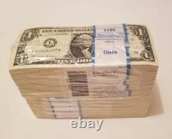 1000 BRAND NEW Uncirculated $1 One Dollar Bills BEP BRICK BUNDLE (2017)