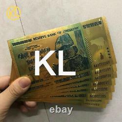 1000pc one trillion dollars Zimbabwe Gold banknote Consecutive serial number box