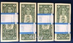 100 $1 Bills New One Dollar Money L/F Pack 2017 Collectible Cash Currency