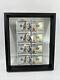 $100 4-note Uncut Us Currency Sheet Us Mint One Hundred Dollars Framed