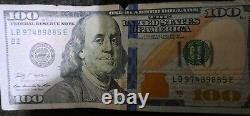 100 CASH (1) One Hundred Dollar Bill REAL U. S. TENDER -Circulated Condition