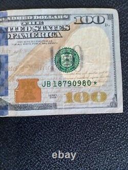100 DOLLAR Bill One Hundred Note 2009A Star Note $100