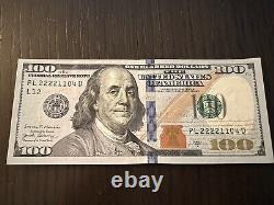 100 Dollar bills (2 sequental ones) with fancy serial number