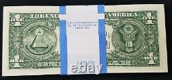 100 New One Dollar Bills J A Series $1 Notes Kansas City Federal Reserve 7001