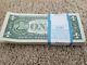 100 One Dollar Bills Consecutive Serial Numbers Uncirculated $100