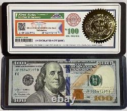 100 US Dollar Bill (1) 2009 Hi-Quality Note Certified-(UNC) Great Gifts-US Money
