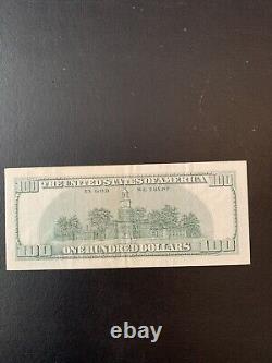 $100 bill (One Hundred Dollar Bill) Circulated Discontinued Design
