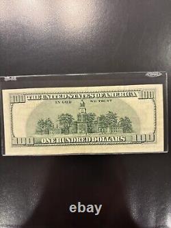 $100 bill (One Hundred Dollar Bill) Series 1996