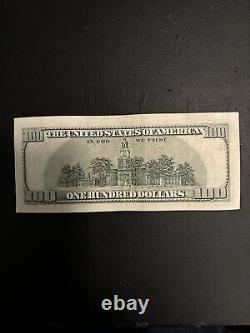 $100 bill (One Hundred Dollar Bill) Series 2003