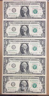 (10) 2013 B Uncirculated Sequential Star Notes Printing Error