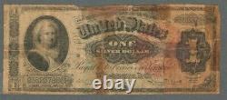 1886 United States $1 One Silver Dollar Certificate Large Size Note / Bill S512