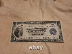 1914-1918 Large Federal Reserve Note San Francisco California $1 One Dollar Bill