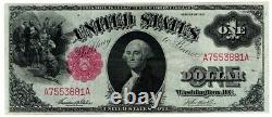 1917 $1 Large Size U. S. Legal Tender Note One Dollar Red Seal Bill AMAZING
