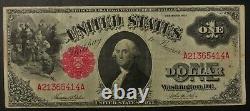 1917 $1 sawhorse one dollar legal tender note Teehee Burke A21365414A