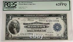 1918 $1 One DOLLAR Boston Federal Reserve Bank Note PCGS 62PPQ Fr. 710