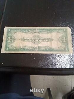 1923 One Dollar Bill Blue Seal Silver Certificate $1 Large Note. V71357959B