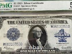 1923 Silver Certificate $1 One Dollar Bill PMG Certified