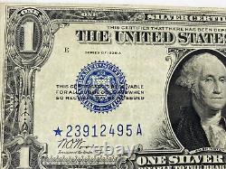 1928A One dollar Silver Certificate Star Note Funny Back- Blue ink Mellon Signed