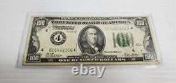 1928 $100 One Hundred Dollar Bill Federal Reserve Note Cleveland District 4