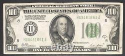 1928 A ONE HUNDRED Dollar Bill $100 REDEEMABLE IN GOLD Federal Reserve #35107
