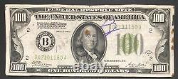 1928 A ONE HUNDRED Dollar Bill $100 REDEEMABLE IN GOLD Federal Reserve #35111