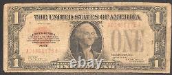 1928 One Dollar Bill $1 RED SEAL United States Note Circulated #34978