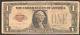 1928 One Dollar Bill $1 Red Seal United States Note Circulated #34978