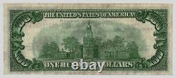 1929 $100 One Hundred Dollar Brown Seal Federal Reserve Chicago Note Grading CU