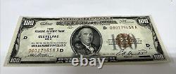 1929 One Hundred Dollar Bill. $100 Note. Cleveland Ohio. D00179658A