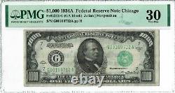 1934A $1000 Chicago PMG Graded 30 ONE THOUSAND DOLLAR BILL G00169712A