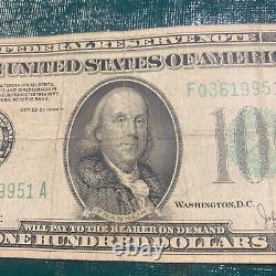 1934C $100 Federal Reserve Note Atlanta / One Hundred Dollars. Low serial number