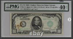 1934 $1000 $1,000 One Thousand Dollar Bill Note Chicago PMG 40 Extremely Fine