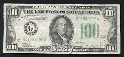 1934 $100 One Hundred Dollars Frn Federal Reserve Note Chicago, IL Very Fine (c)