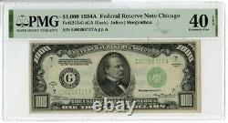 1934-A $1000 One Thousand Dollars Federal Reserve Note Chicago PMG 40 EPQ JM191