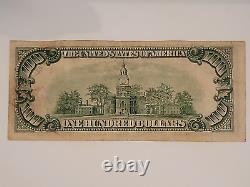 1934 A $100 ONE HUNDRED DOLLAR BILL CIRCULATED K00548079A Dallas TX