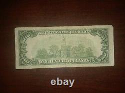 1934 A One Hundred Dollar Bill. US Currency Note $100 Old Money