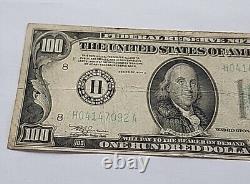 1934-A Series $100 Bill One Hundred Dollar Philadelphia Vintage Currency