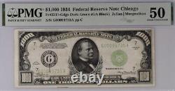 1934 Chicago $1000 One Thousand Dollar Bill Federal Reserve Note 500 PMG 50 AU