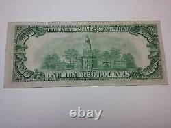 1934 Philadelphia C Note $100 One Hundred Dollar Bill Old Paper Money #2