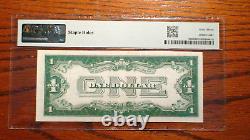 1934 Pmg Cu63 One Dollar Funnyback Silver Certificate Note $1.00 Bill