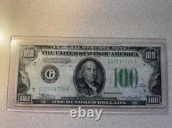 1934c, $100 One Hundred Dollars Frn Federal Reserve Note Chicago, G10304484a #6
