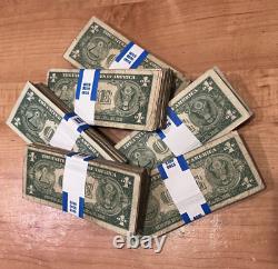 1935 & 1957 One Dollar Bills Circulated Silver Certificates Note Lot of 100 $1