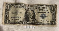 1935e Rare Error Dollar Bill Silver Certificate