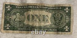 1935e Rare Error Dollar Bill Silver Certificate