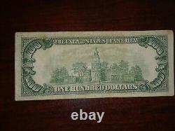 1950 D $100 One Hundred Dollar Bill. Vintage Currency