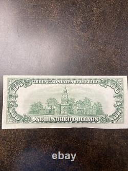 1950-I FEDERAL RESERVE ONE HUNDRED DOLLAR NOTE 100 (GREAT) Low Serial Number