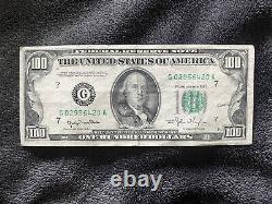 1950b One Hundred Dollar Bill Federal Reserve Note