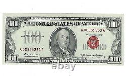 1966 A $100 Legal Tender Note One Hundred Dollar Currency Paper Money